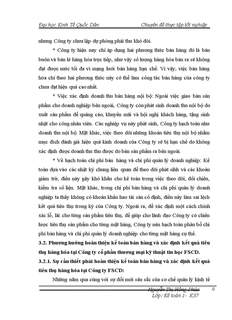 image for page Hoàn thiện công tác kế toán bán hàng và xác định kết quả kinh doanh tại Công ty cổ phần thương mại kỹ thuật tin học FSCD