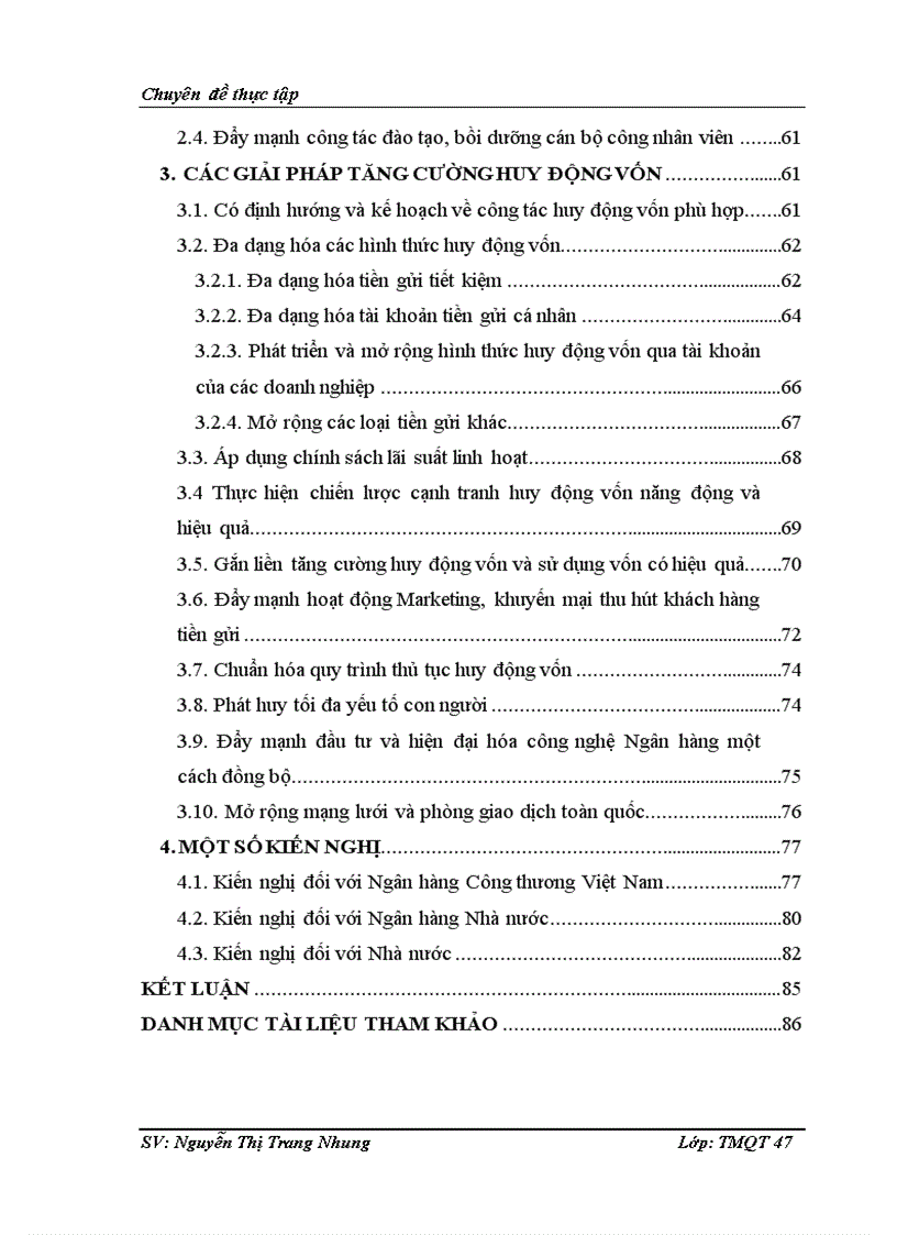 Giải pháp tăng cường hoạt động huy động vốn của Sở giao dịch I Ngân hàng Công thương Việt Nam