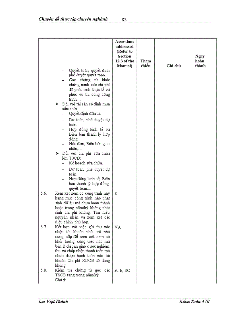 image for page Hoàn thiện kiểm toán khoản mục tài sản cố định trong kiểm toán báo cáo tài chính do Chi nhánh Công ty TNHH Kiểm toán và Tư vấn A C tại Hà Nội thực hiện