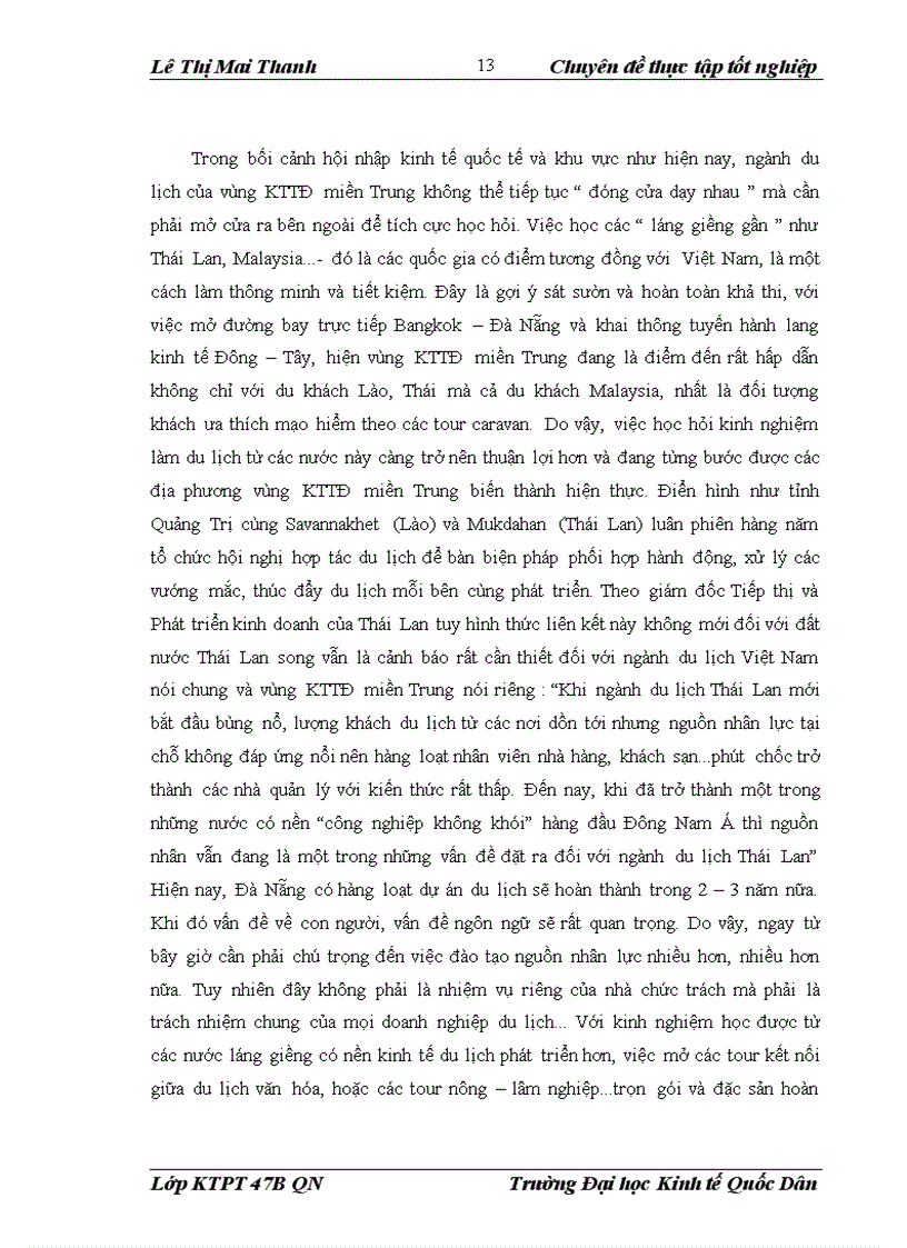 image for page Tăng cường liên kết trong hoạt động du lịch của các tỉnh thuộc vùng kinh tế trọng điểm miền Trung