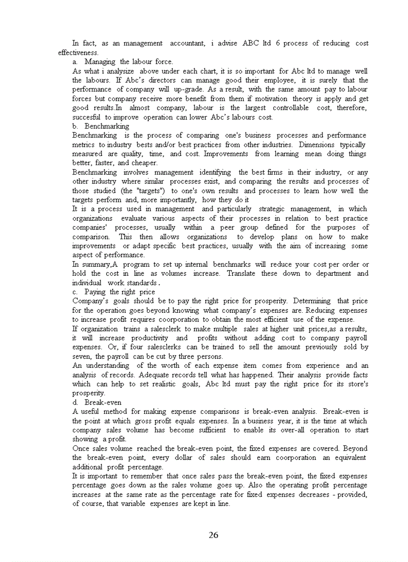 image for page Explain the principles of quality and value to the abc limited s board of directors propose methods to reduce costs and identify areas of potential improvements to abc limited