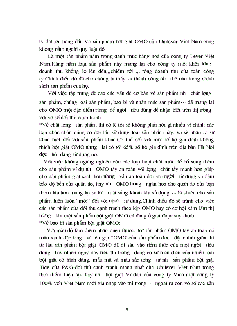 image for page Marketng mix một công cụ hiệu quả của Unilever trong việc nâng cao kết quả kinh doanh và hiệu quả cạnh tranh cho thương hiệu bột giặt Omo 1