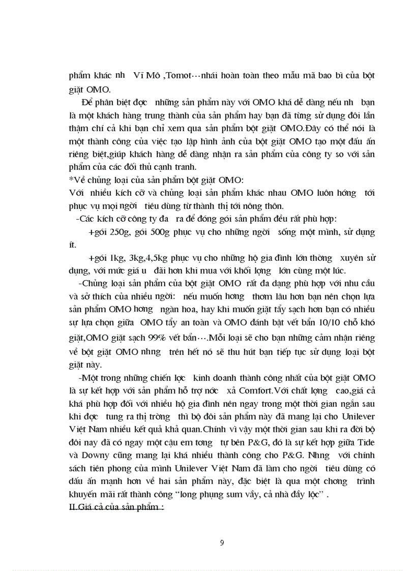 image for page Marketng mix một công cụ hiệu quả của Unilever trong việc nâng cao kết quả kinh doanh và hiệu quả cạnh tranh cho thương hiệu bột giặt Omo 1