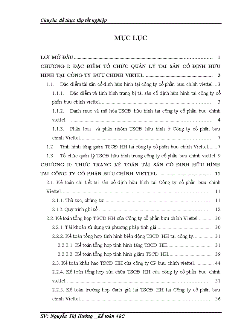 image for page Hoàn thiện kế toán tài sản cố định hữu hình tại Công ty cổ phần bưu chính Viettel 1