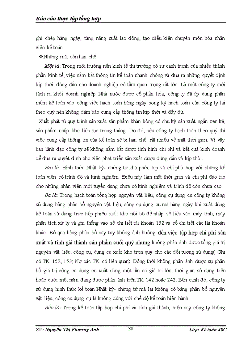 image for page Báo cáo thực tập tổng hợp tại Công ty cổ phần Dệt Hà Đông HANOSIMEX