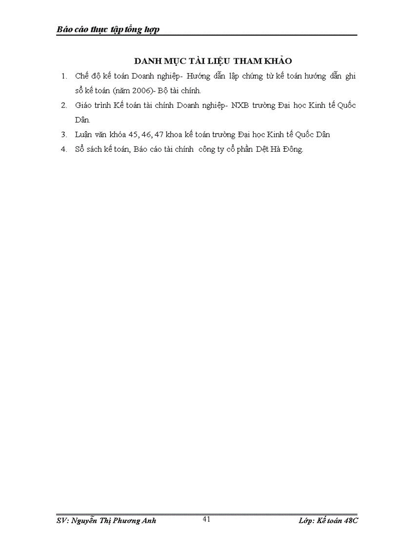 image for page Báo cáo thực tập tổng hợp tại Công ty cổ phần Dệt Hà Đông HANOSIMEX