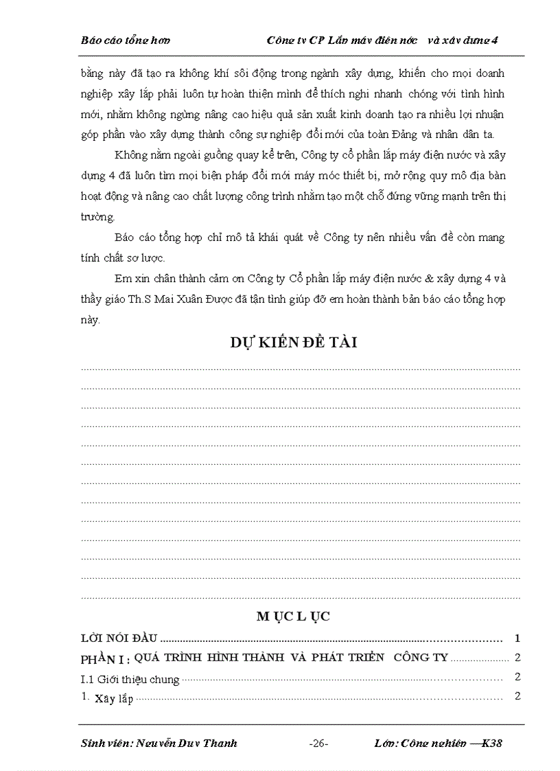 image for page Báo cáo thực tập tại Công ty CP lắp máy điện nước và xây dựng 4