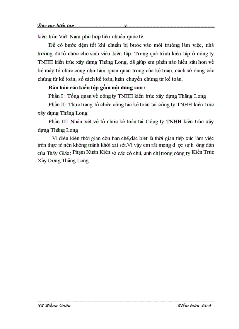 image for page Nhận xét về tổ chức kế toán tại Công ty TNHH kiến trúc xây dựng Thăng Long 1