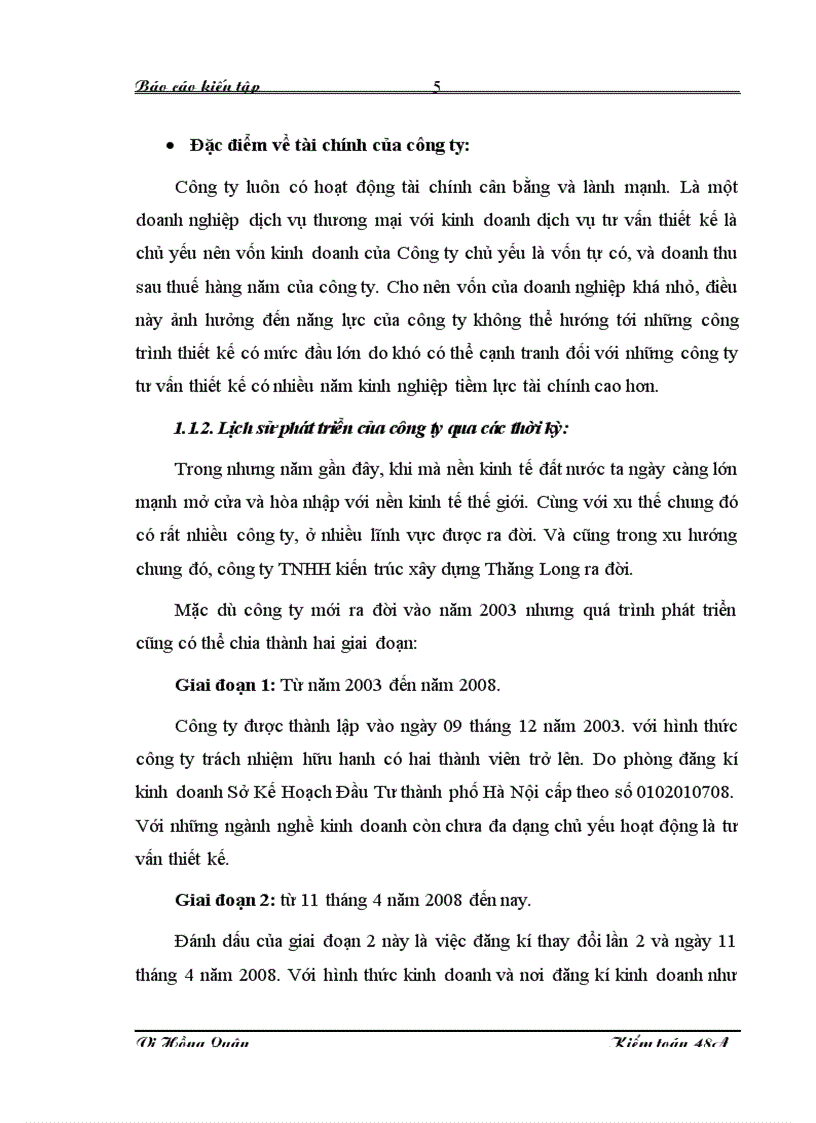 image for page Nhận xét về tổ chức kế toán tại Công ty TNHH kiến trúc xây dựng Thăng Long 1