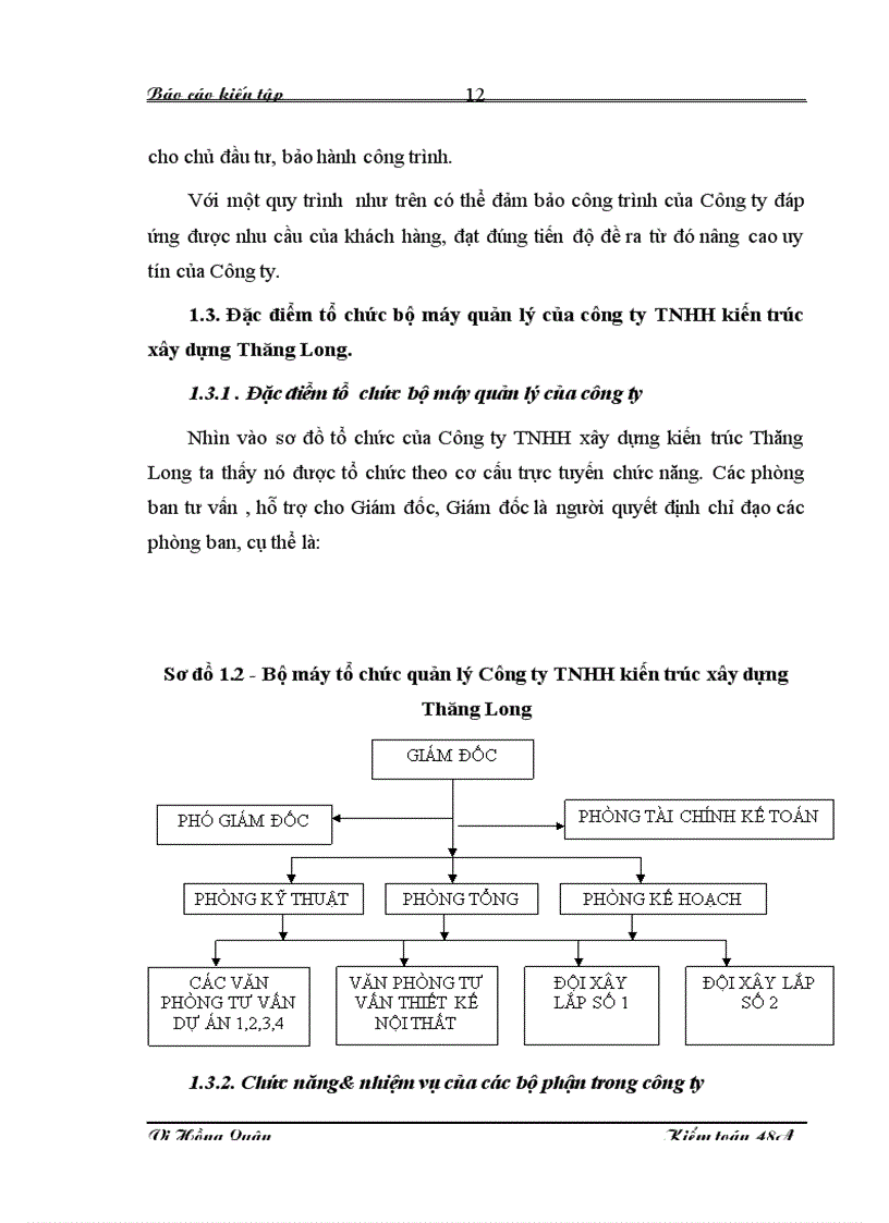 image for page Nhận xét về tổ chức kế toán tại Công ty TNHH kiến trúc xây dựng Thăng Long 1