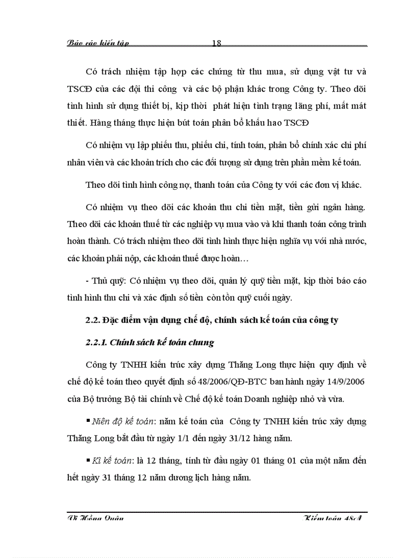 image for page Nhận xét về tổ chức kế toán tại Công ty TNHH kiến trúc xây dựng Thăng Long 1