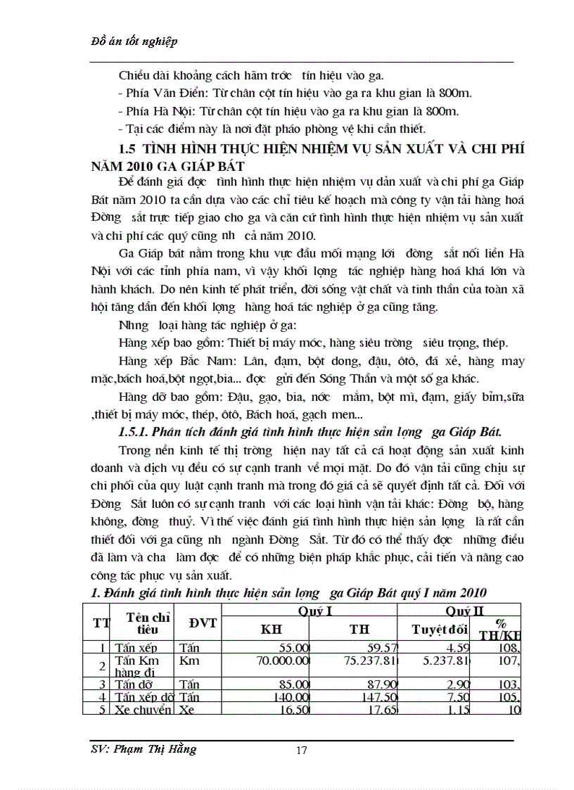 image for page Lập kế hoạch lao động tiền lương và phân phối quỹ lương cho các bộ phận và người lao động ga Giáp Bát 1
