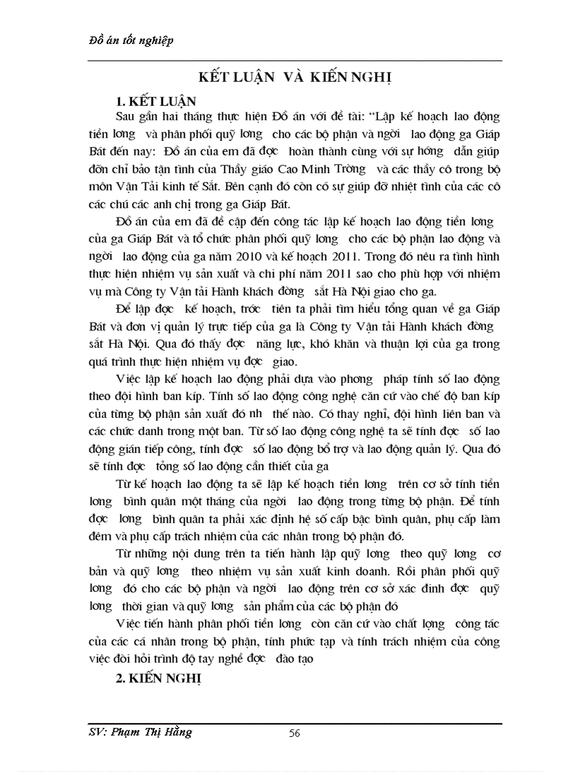 image for page Lập kế hoạch lao động tiền lương và phân phối quỹ lương cho các bộ phận và người lao động ga Giáp Bát 1