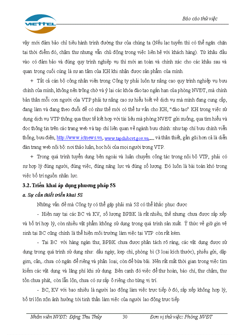 image for page Giải pháp nâng cao chất lượng dịch vụ chuyển phát tại Tổng công ty viễn thông Quân Đội Công ty cổ phần bưu chính Viettel