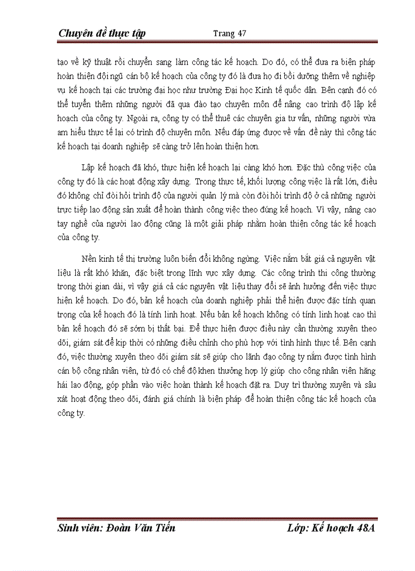 image for page Hoàn thiện công tác kế hoạch tại công ty cổ phần công trình đường sắt 1