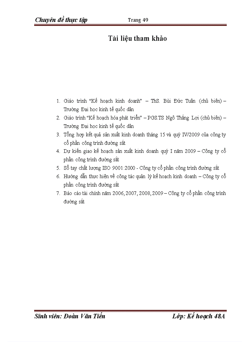 image for page Hoàn thiện công tác kế hoạch tại công ty cổ phần công trình đường sắt 1