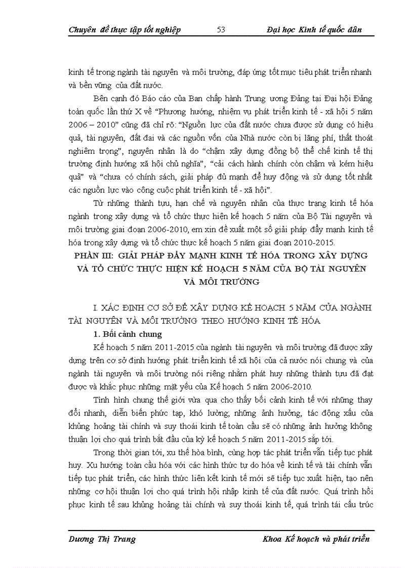 image for page Kinh tế hóa ngành trong xây dựng và tổ chức thực hiện kế hoạch 5 năm của Bộ Tài nguyên và môi trường