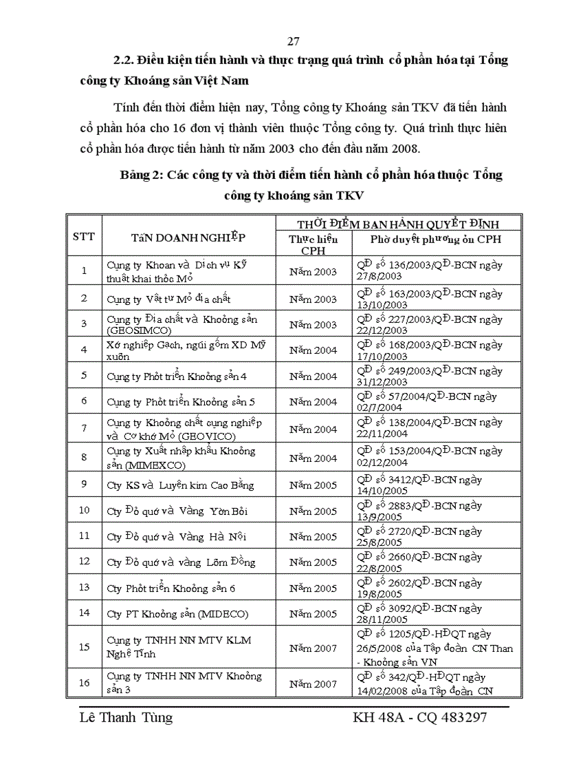 image for page Giải pháp thúc đẩy quá trình cổ phần hóa của Tổng công ty Khoáng sản TKV