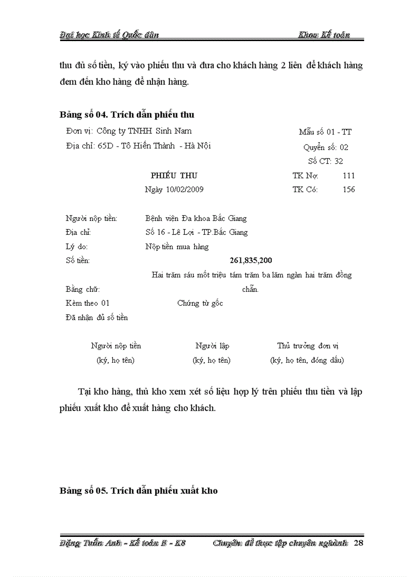 image for page Hoàn thiện công tác kế toán bán hàng và xác định kết quả bán hàng tại Công ty TNHH Sinh Nam