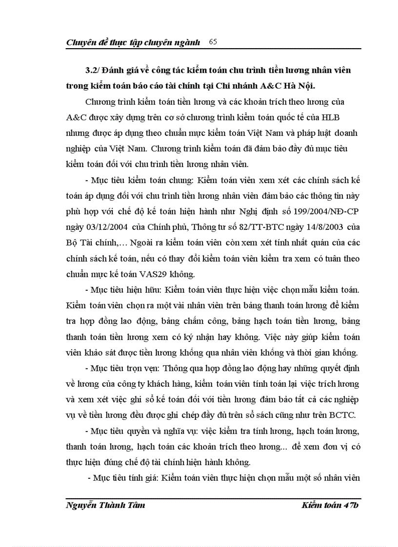 image for page Thực trạng kiểm toán chu trình tiền lương nhân viên trong kiểm toán bctc tại công ty tnhh kiểm toán và tư vấn a c chi nhánh hà nội