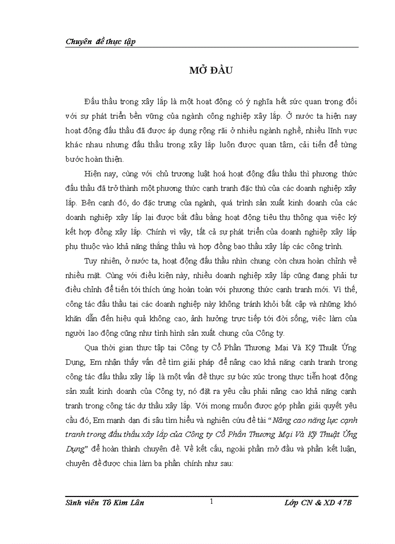 image for page Nâng cao năng lực cạnh tranh trong đấu thầu xây lắp của Công ty Cổ Phần Thương Mại Và Kỹ Thuật Ứng Dụng