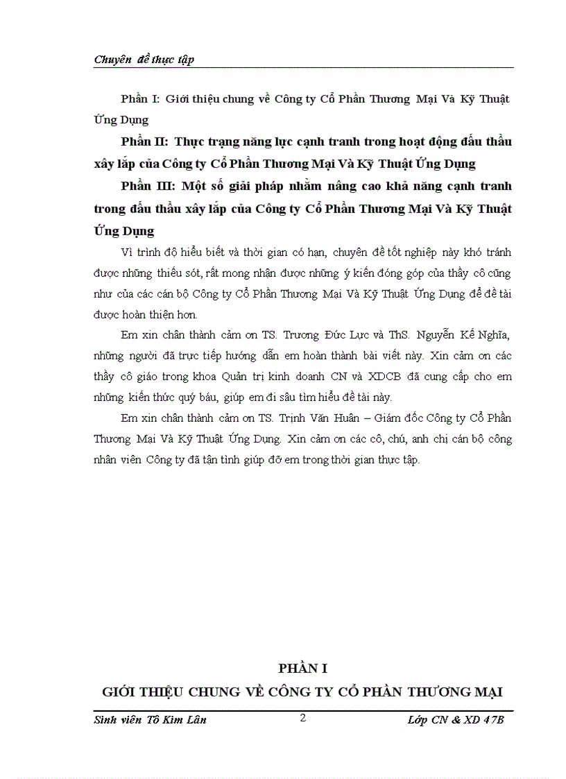 image for page Nâng cao năng lực cạnh tranh trong đấu thầu xây lắp của Công ty Cổ Phần Thương Mại Và Kỹ Thuật Ứng Dụng