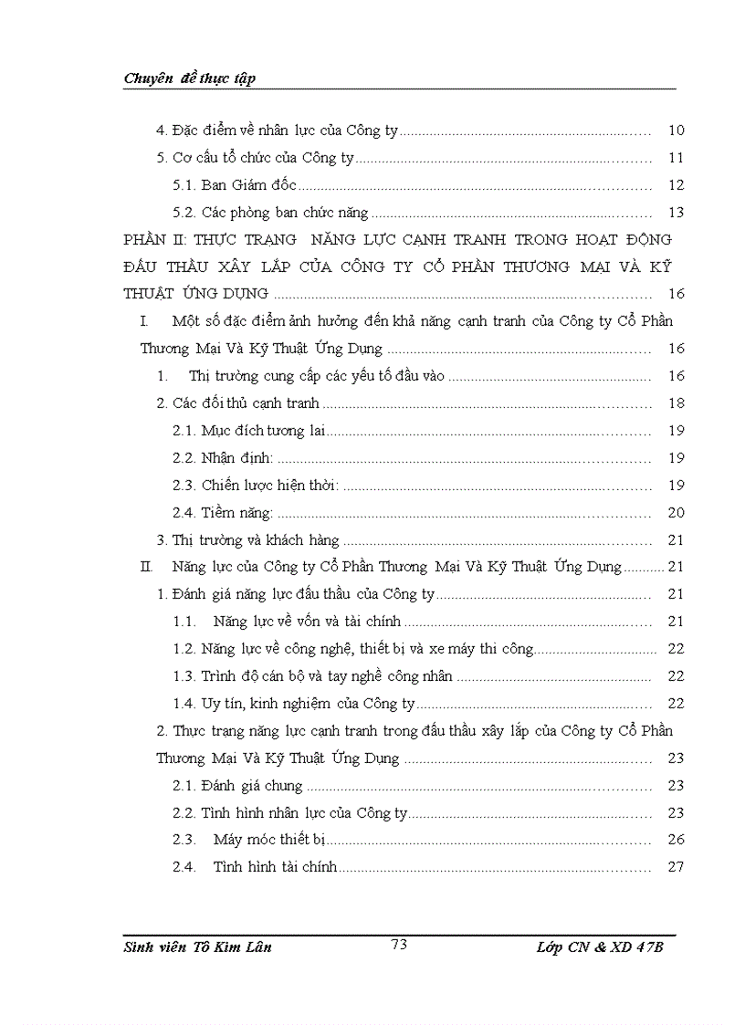 image for page Nâng cao năng lực cạnh tranh trong đấu thầu xây lắp của Công ty Cổ Phần Thương Mại Và Kỹ Thuật Ứng Dụng