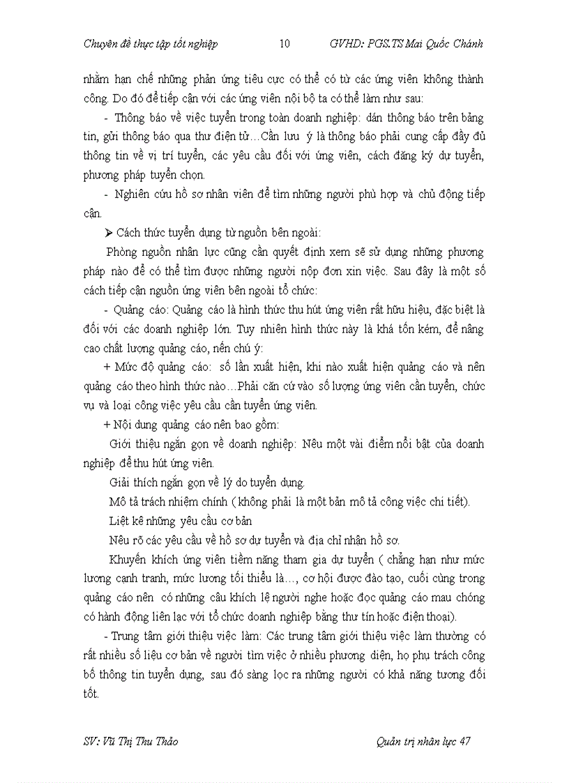 image for page Hoàn thiện công tác tuyển dụng nhân lực tại Tổng công ty Bia Rượu Nước giải khát Hà Nội 1