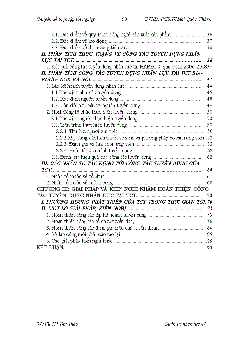 image for page Hoàn thiện công tác tuyển dụng nhân lực tại Tổng công ty Bia Rượu Nước giải khát Hà Nội 1