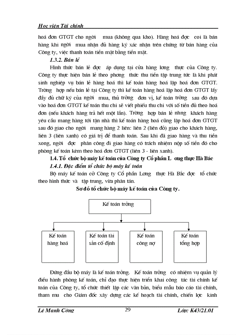 image for page Hoàn thiện công tác kế toán bán hàng và xác định kết quả bán hàng tại Công ty cổ phần lương thưc Hà Bắc