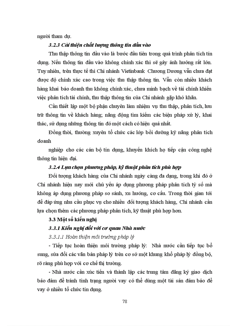 image for page Nâng cao chất lượng phân tích tín dụng đối với doanh nghiệp tại Chi nhánh Vietinbank Chương Dương