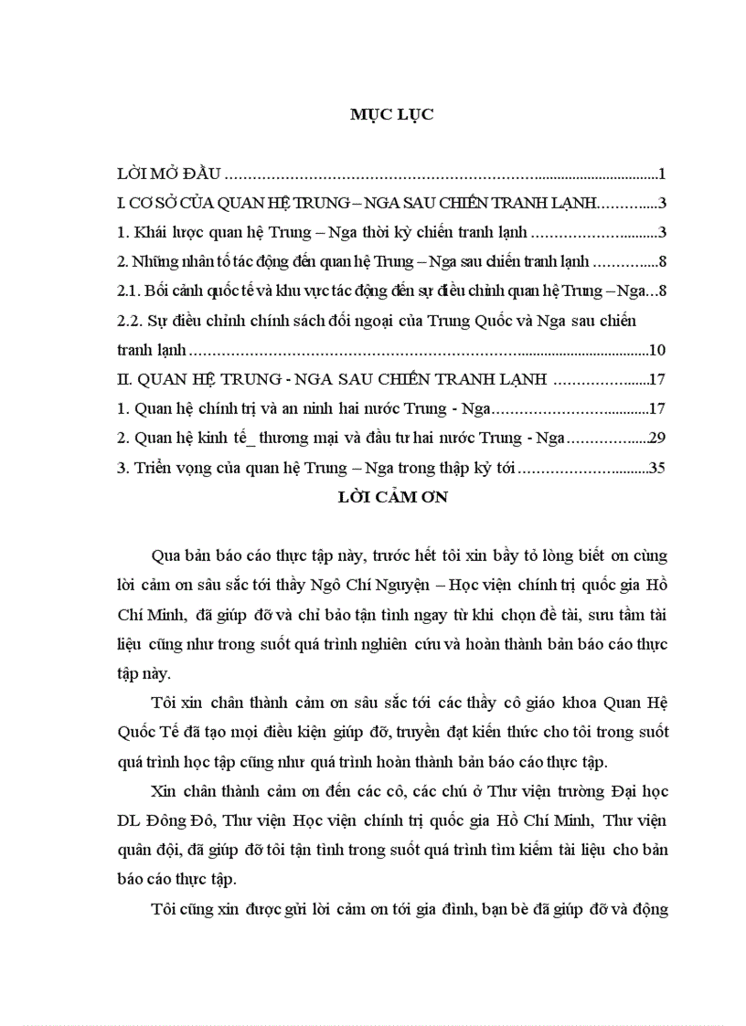 image for page Quan hệ TRUNG NGA sau chiến tranh lạnh