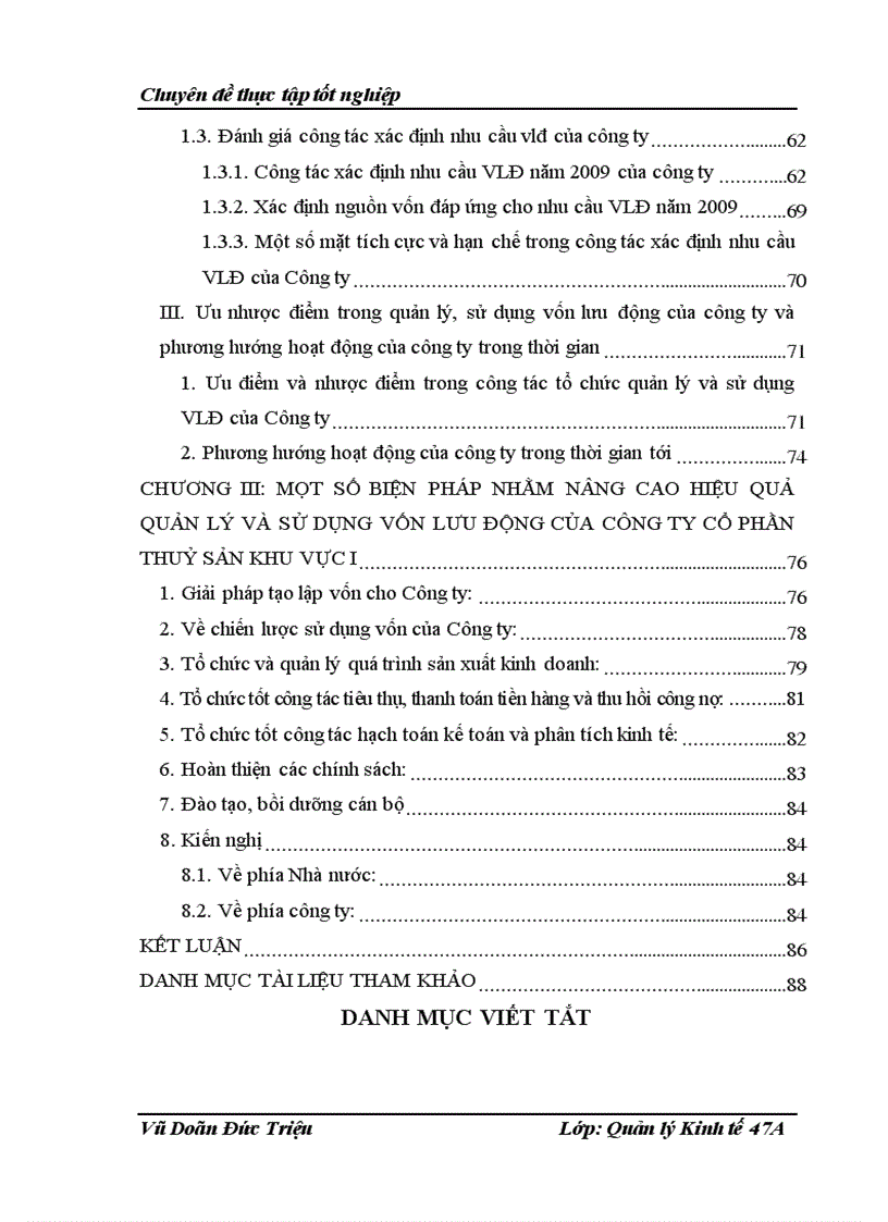 image for page Một số biện pháp nhằm nâng cao hiệu quả quản lý và sử dụng vốn lưu động của Công ty Cổ phần Thủy sản khu vực I