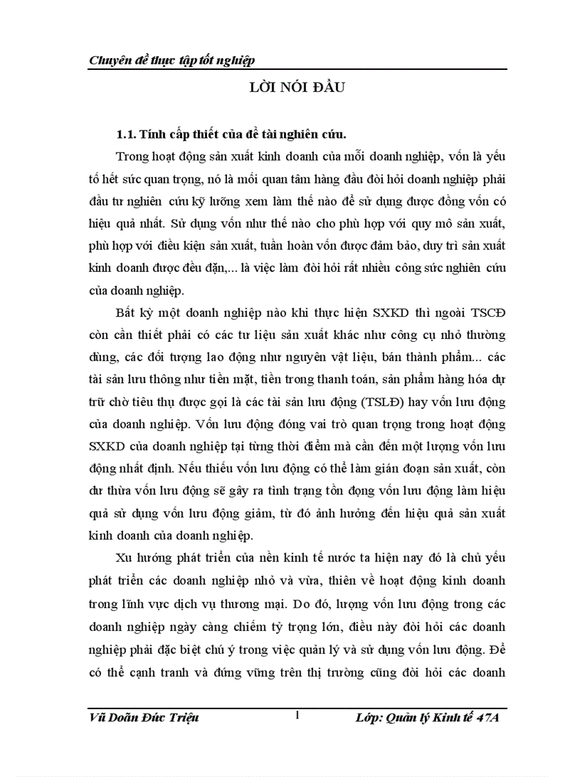 image for page Một số biện pháp nhằm nâng cao hiệu quả quản lý và sử dụng vốn lưu động của Công ty Cổ phần Thủy sản khu vực I