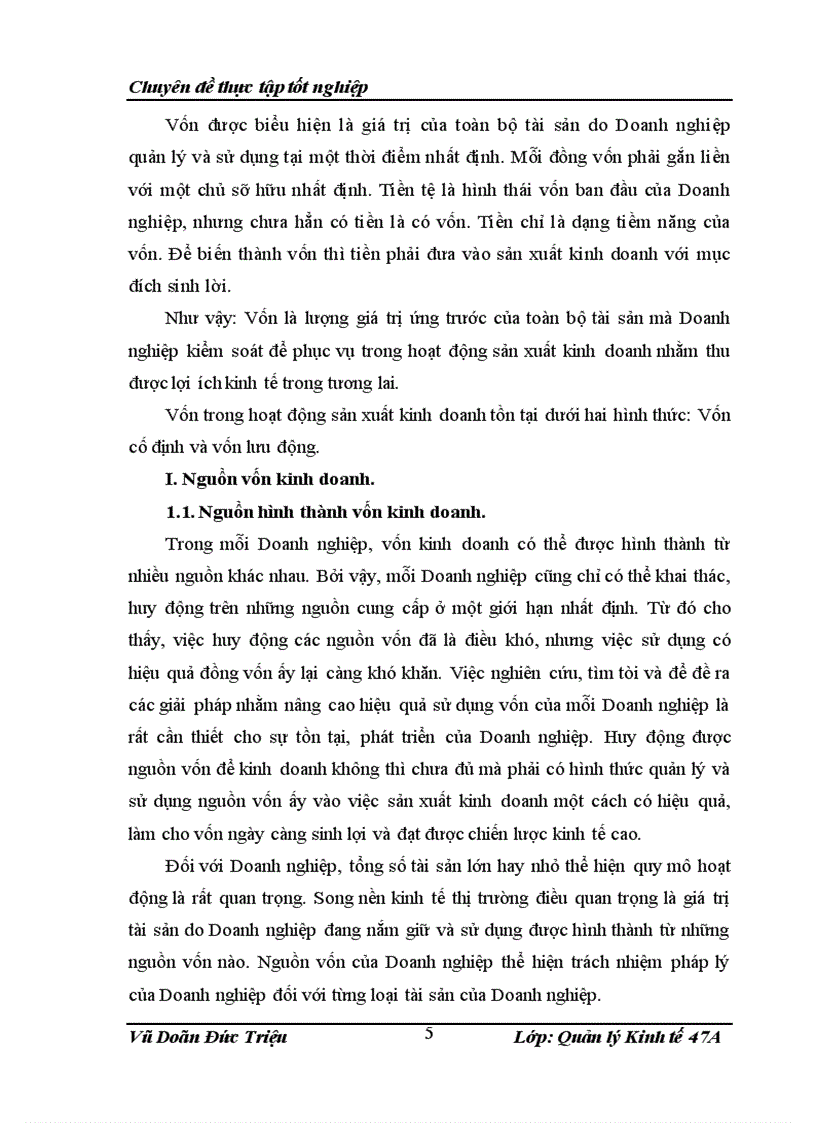 image for page Một số biện pháp nhằm nâng cao hiệu quả quản lý và sử dụng vốn lưu động của Công ty Cổ phần Thủy sản khu vực I 1