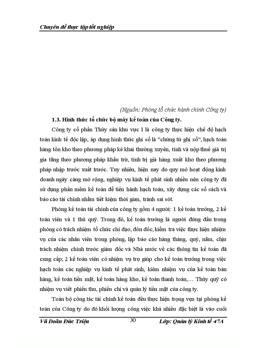 image for page Một số biện pháp nhằm nâng cao hiệu quả quản lý và sử dụng vốn lưu động của Công ty Cổ phần Thủy sản khu vực I 1
