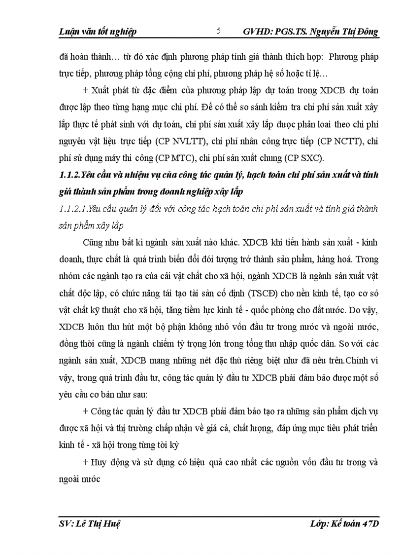 image for page Hoàn thiện công tác kế toán chi phí sản xuất và tính giá thành sản phẩm xây lắp tại công ty Cơ khí Điện thuỷ lợi