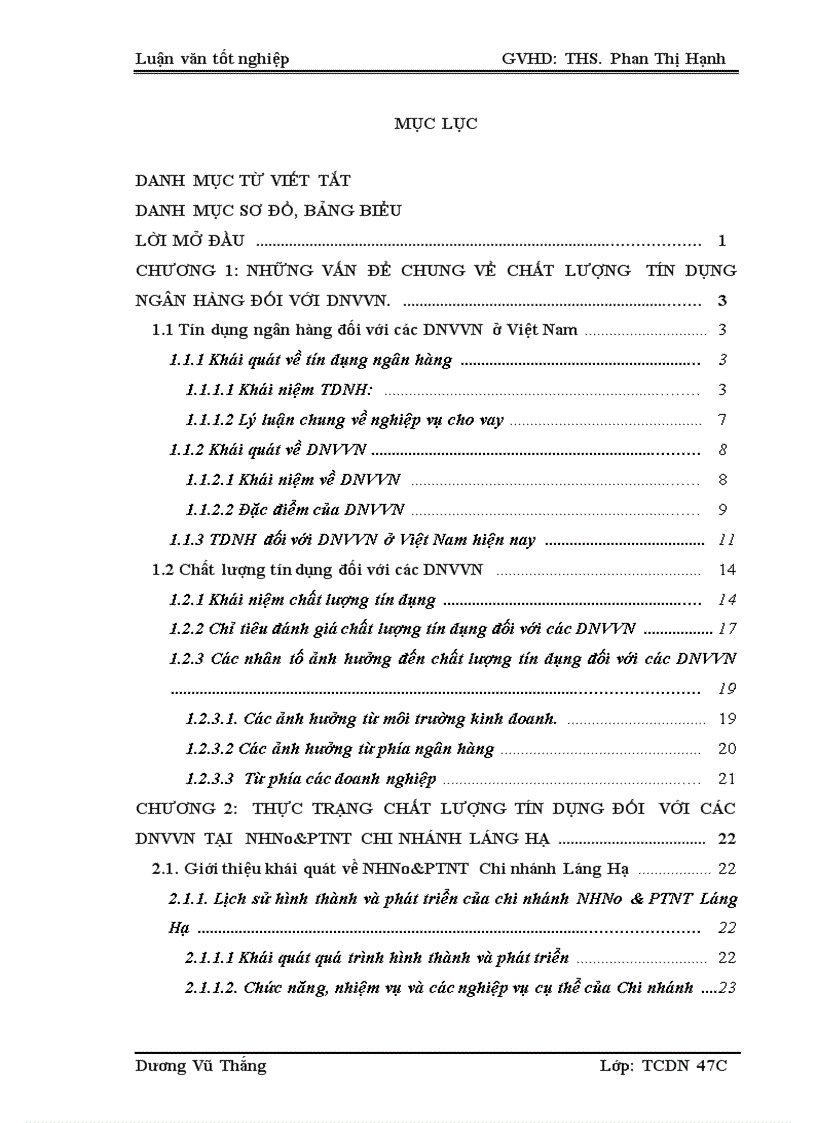image for page Giải pháp nâng cao chất lượng tín dụng đối với DNVVN tại NHNo PTNT Chi nhánh Láng Hạ