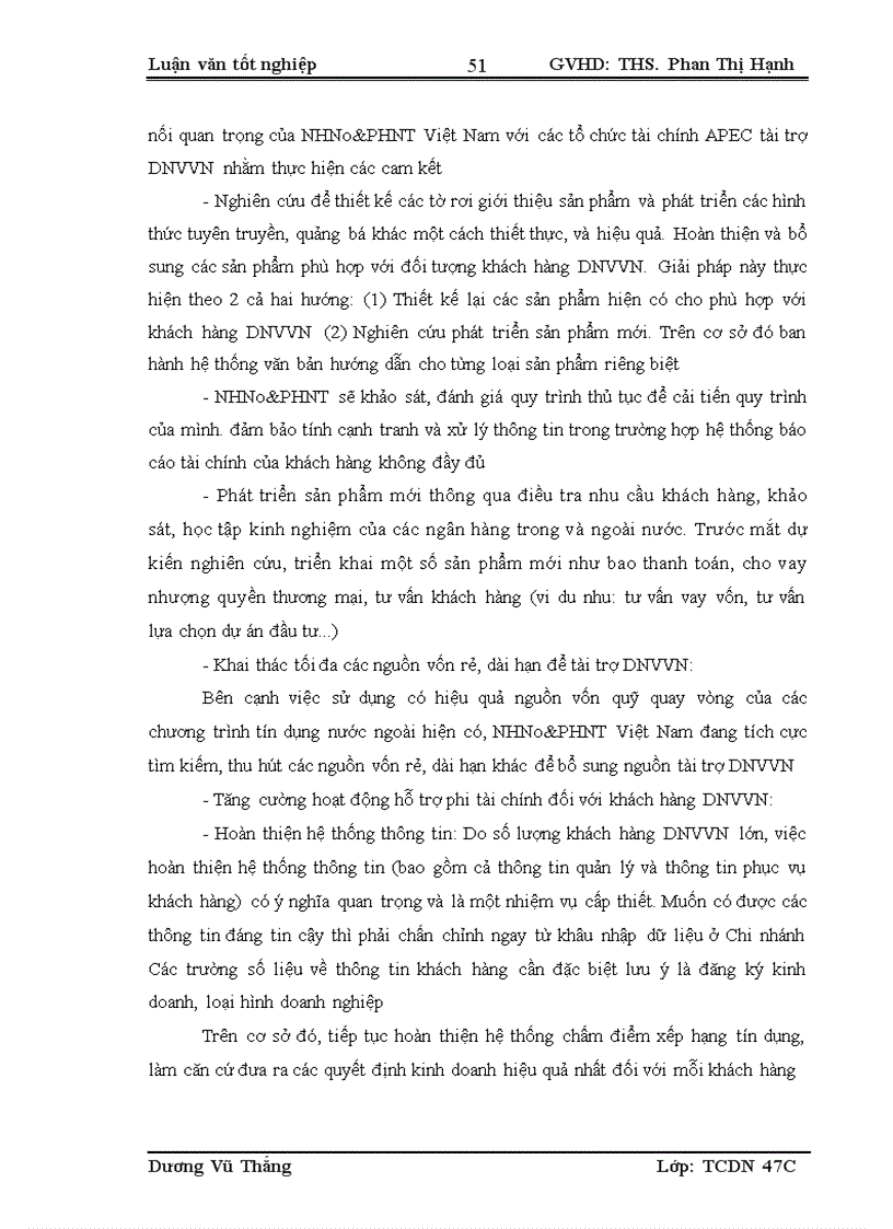 image for page Giải pháp nâng cao chất lượng tín dụng đối với DNVVN tại NHNo PTNT Chi nhánh Láng Hạ