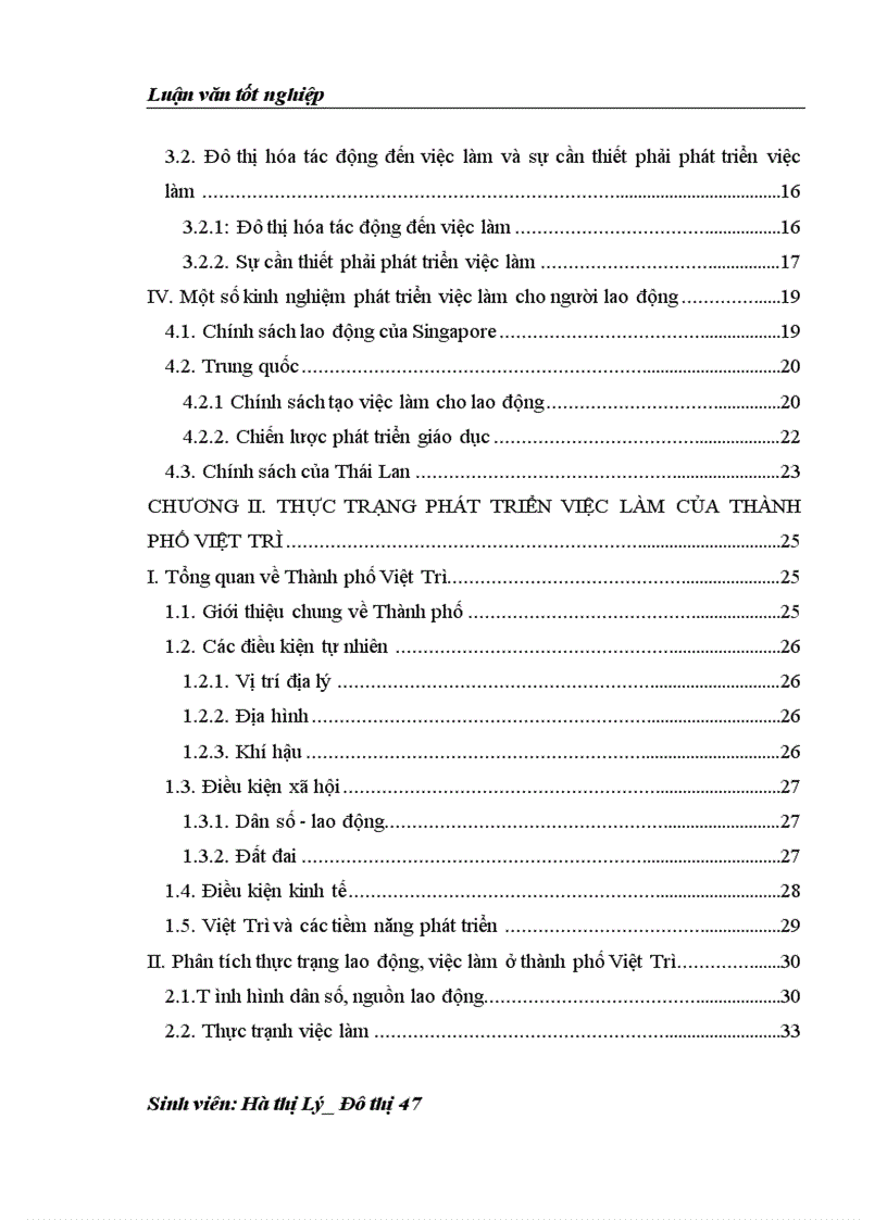 image for page Giải pháp phát triển việc làm trong quá trình đô thị hóa của Thành phố Việt trì
