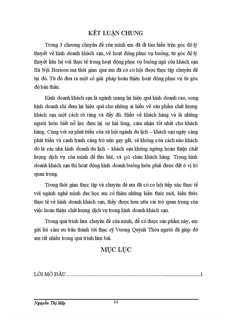 image for page Hoàn thiện hoạt động phục vụ buồng tại khách sạn Hà Nội Horison