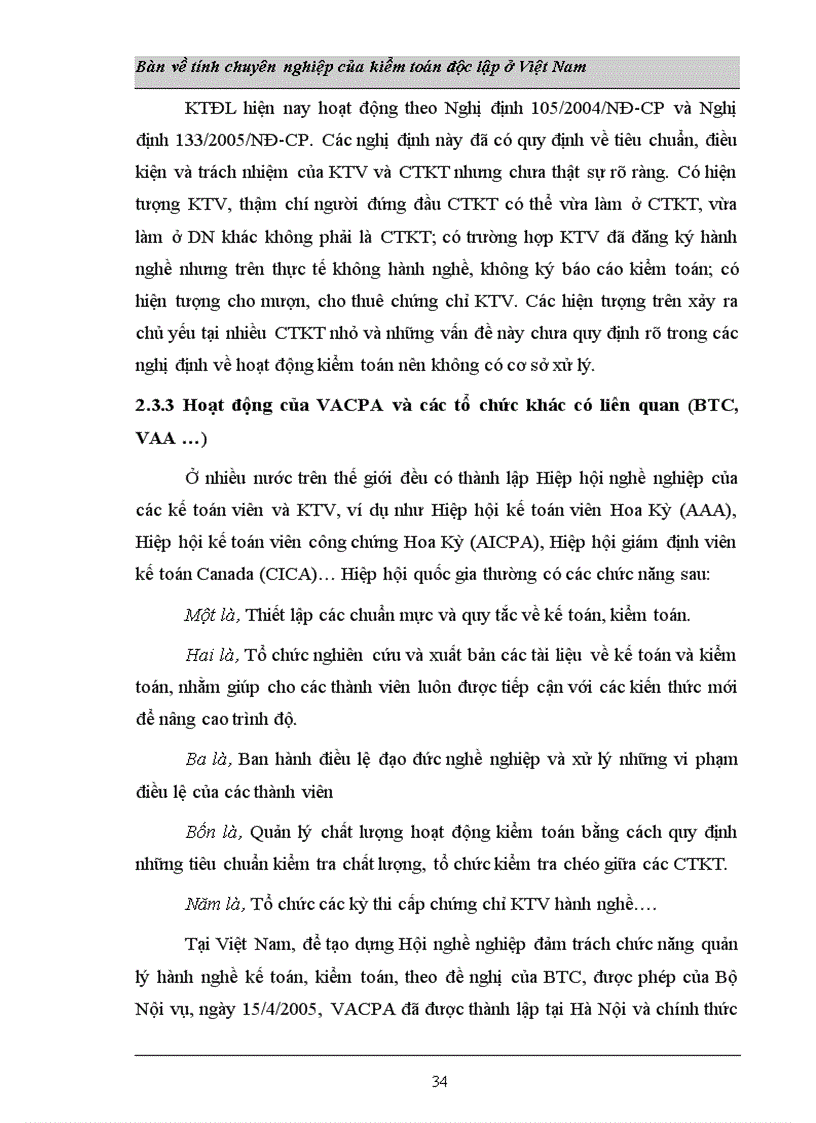 image for page Tính chuyên nghiệp của kiểm toán độc lập ở VN