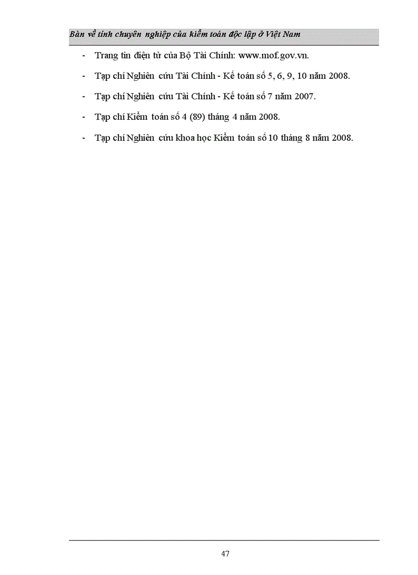 image for page Tính chuyên nghiệp của kiểm toán độc lập ở VN