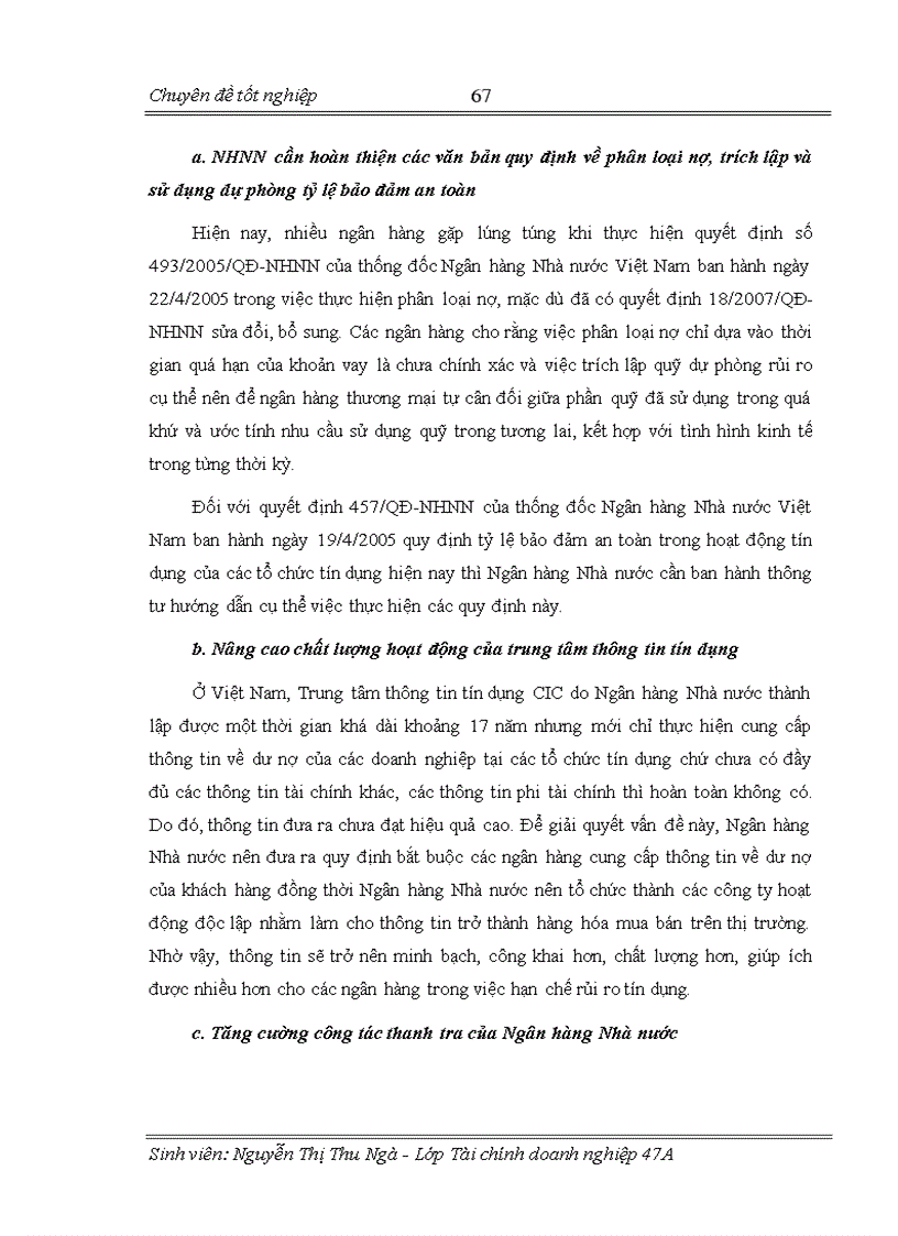 image for page Hạn chế rủi ro tín dụng tại chi nhánh ngân hàng nông nghiệp và phát triển nông thôn THANH XUÂN