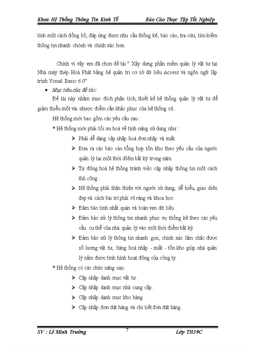 image for page Viết chương trình phần mềm kế toán trong lĩnh vực QUẢN LÝ VẬT TƯ