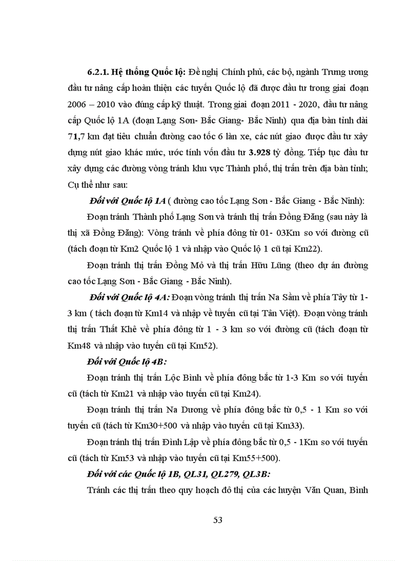 image for page Thực trạng quy hoạch phát triển GTVT tỉnh Lạng Sơn giai đoạn 2006 2010 và định hướng quy hoạch phát triển GTVT tỉnh Lạng Sơn đến năm 2020