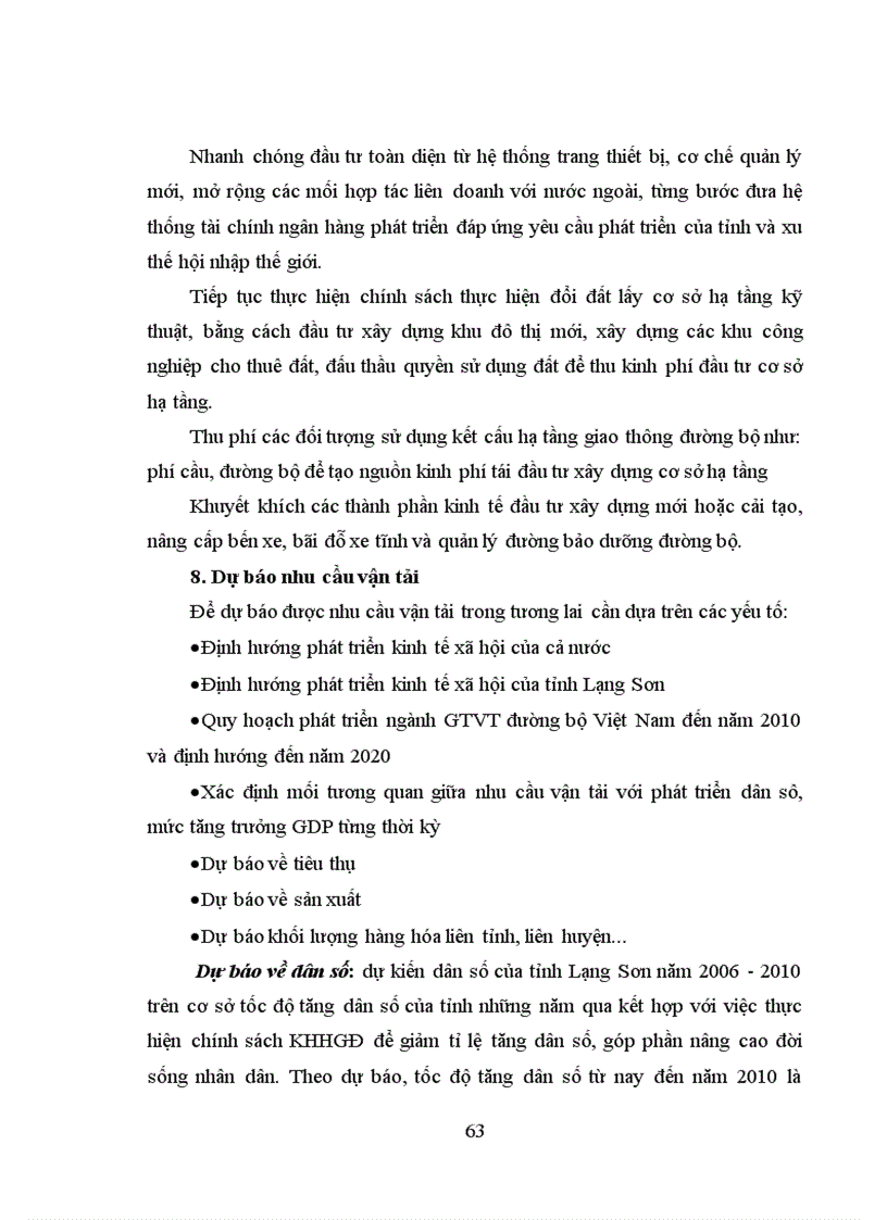 image for page Thực trạng quy hoạch phát triển GTVT tỉnh Lạng Sơn giai đoạn 2006 2010 và định hướng quy hoạch phát triển GTVT tỉnh Lạng Sơn đến năm 2020