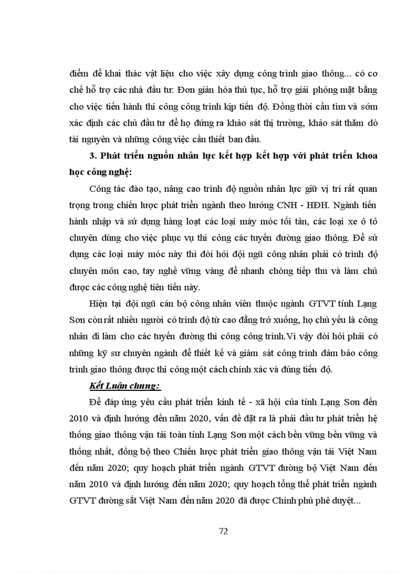 image for page Thực trạng quy hoạch phát triển GTVT tỉnh Lạng Sơn giai đoạn 2006 2010 và định hướng quy hoạch phát triển GTVT tỉnh Lạng Sơn đến năm 2020