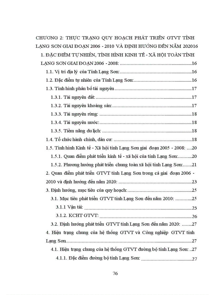 image for page Thực trạng quy hoạch phát triển GTVT tỉnh Lạng Sơn giai đoạn 2006 2010 và định hướng quy hoạch phát triển GTVT tỉnh Lạng Sơn đến năm 2020