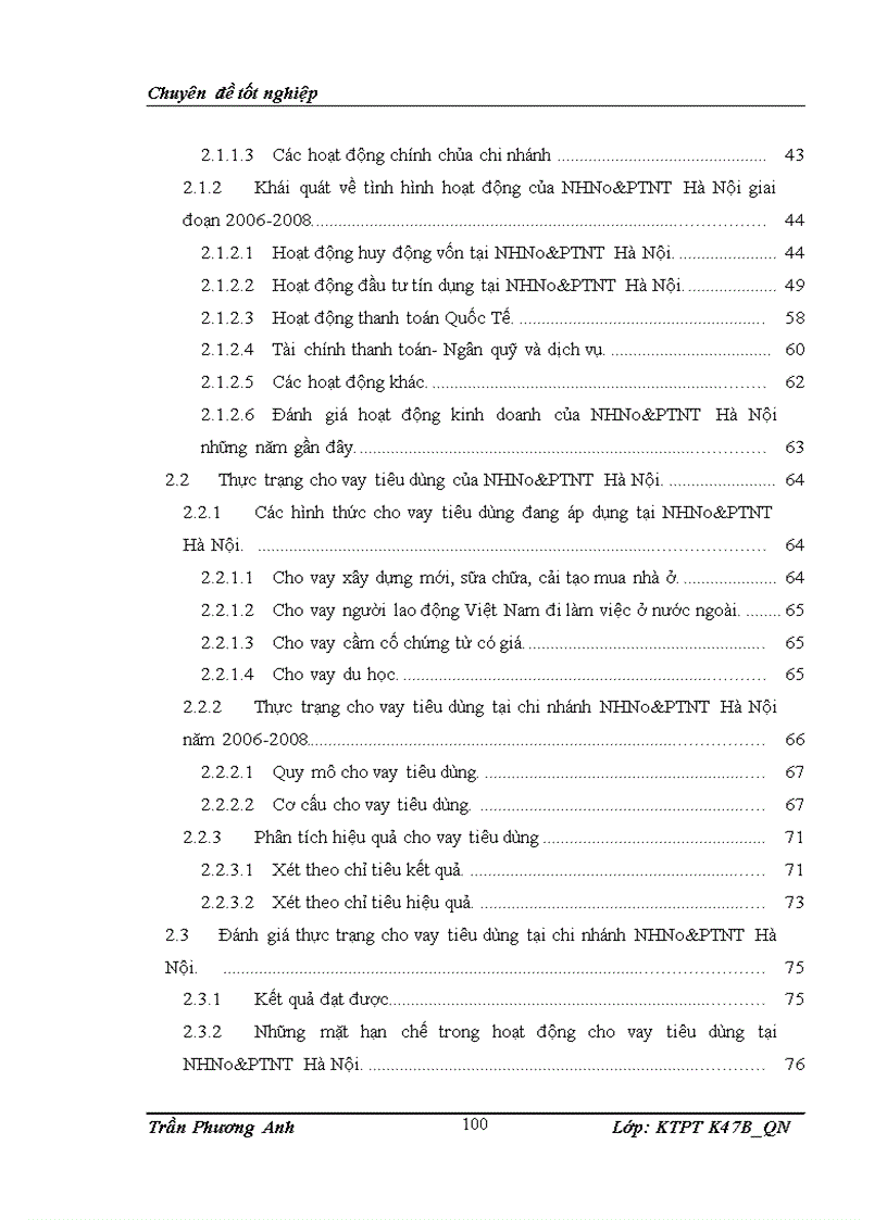 image for page Giải pháp mở rộng hình thức cho vay tiêu dùng tại chi nhánh Ngân hàng nông nghiệp và phát triển nông thôn Hà Nội 1